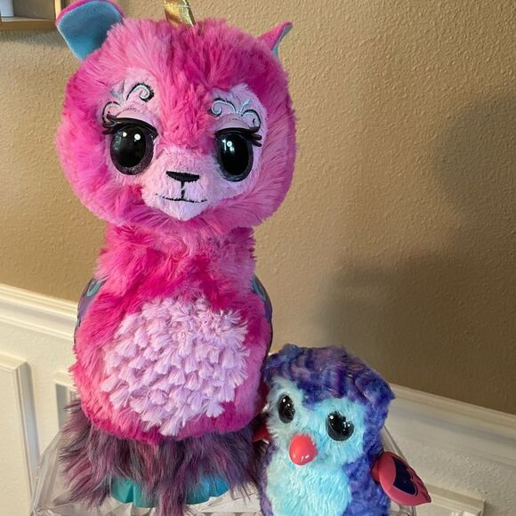 Hatchimals Llalacorn GROWS and Fabulos Forest Tigrette Interactive Plush Pets - Picture 10 of 12